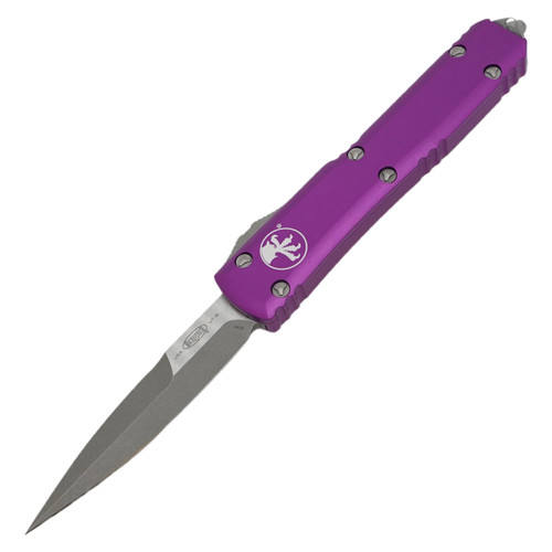 Microtech Ultratech Bayonet, Violet Aluminum / Apocalyptic M390 - 120-10APVI