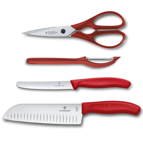 Victorinox Swiss Classic 4 Piece Kitchen Set Red
