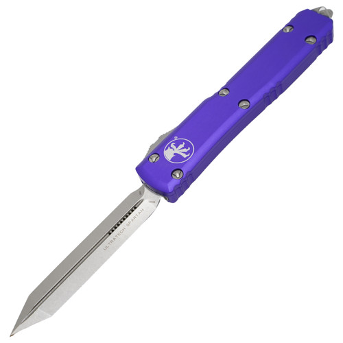 Microtech Ultratech Spartan, Purple Aluminum / Stonewash M390 - 223-10PU