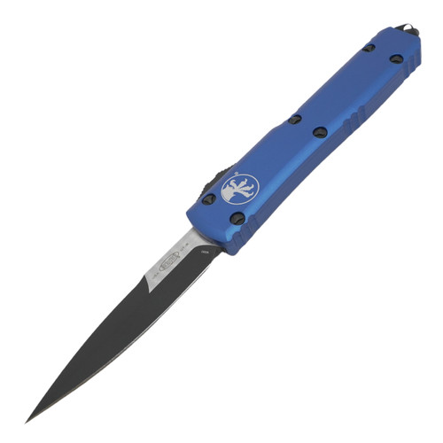 Microtech Ultratech Bayonet, Blue Aluminum / Black M390 - 120-1BL