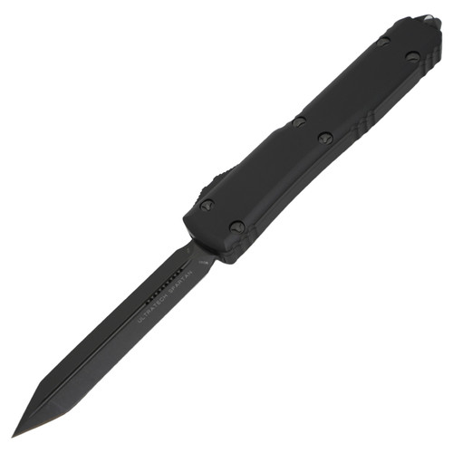 Microtech Ultratech Spartan Signature Series, Black Aluminum / Black DLC M390 - 223-1DLCTS