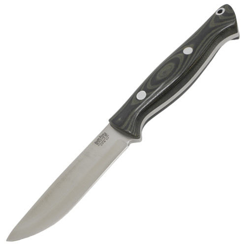 Bark River Gunny Scandi, Black & Green Linen Micarta / CPM-3V