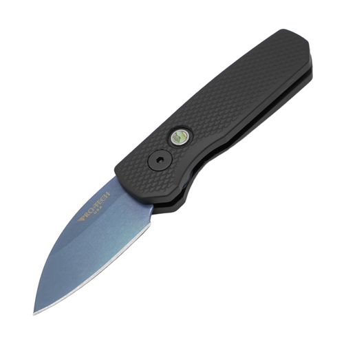 Pro-Tech Runt 5 Wharncliffe, Black Handle / Sapphire Blue Magnacut - R5306-SB