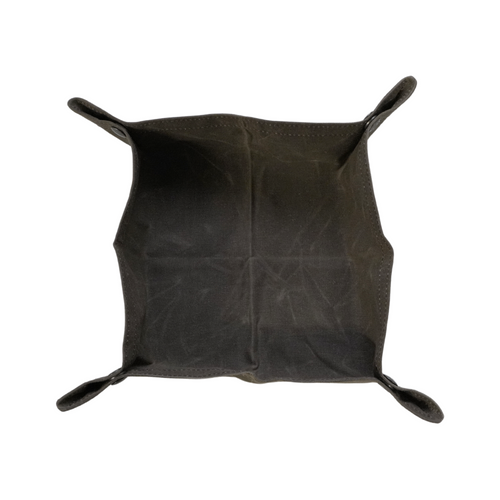 PNW Bushcraft Medium Waxed Canvas Travel Tray, Brown