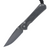 Chris Reeve Knives Small Sebenza 31, Black Micarta / Boomerang Damascus Drop Point - S31-1202