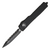 Microtech UTX-70 Double Edge Tactical, Black Aluminum / Black Fully Serrated M390 - 147-3T