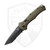 Benchmade Claymore Tanto Green, Partial Serration Black CPM-D2 - 9071SBK-1