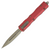 Microtech Dirac Double Edge, Red Aluminum / Bronze Stonewash M390 - 225-13RD