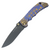 Spartan Blades Harsey 4" Folder, "Royal Flush" Titanium / Stonewash S45VN - SF5RFLUSH