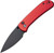 Civivi Qubit, Red Aluminum /  Black Stonewash 14C28N - C22030E-2