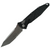 Microtech SOCOM Elite Auto Drop Point, Black Aluminum / Stonewash Partially Serrated M390 - 161A-11