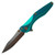 Chapman Lake Knives CLK-2D, Aqua w/ Weathered Red Hardware