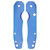Smock Knives Textured Titanium Scales for Spyderco Smock, Blue