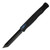 Heretic Knives Cleric II, Black Aluminum Handle w/ Carbon Fiber, Blue Titanium Accents, DLC Tanto Blade H019-6A-CF/BLU