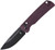 Kizer Escort Clutch Lock, Burgundy Richlite / Black 154CM - V4481C1