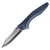 Chapman Lake Knives CLK-2D, Slate Grey w/ Denim Blue Hardware