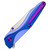 Chapman Lake Knives CLK-2D, Electric Blue w/ Purple Hardware