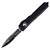 Microtech Ultratech Double Edge Tactical, Black Aluminum / Partially Serrated Black M390 - 122-2T