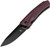 Kizer Agressor, Burgundy Richlite / Black Stonewash 3V - V3629A1