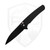 ProTech Malibu Wharncliffe, Dragon Scale Textured Black Aluminum, DLC Magnacut - 5336-LTD