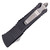 Microtech Combat Troodon Drop Point, Black Aluminum / Partially Serrated Stonewash M390 - 143-12