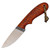 T.M. Hunt Custom Knives Hedgehog, Brown Maple / AEB-L Steel