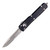 Microtech Ultratech Drop Point, Black Aluminum / Partially Serrated Stonewash M390 - 121-11