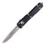 Microtech Ultratech Drop Point, Black Aluminum / Partially Serrated Stonewash M390 - 121-11