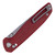Tactile Knife Co Maverick, Milled Red G10 / Stonewash CPM Magnacut