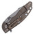 Rick Hinderer Knives XM-18 3.5" Harpoon Spanto, Orange G10-Battle Bronze / Working Finish CPM