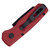 Pro-Tech Runt 5 Reverse Tanto, Red Aluminum / Black DLC MagnaCut - R5403-Red