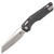Microtech MSI Ram-Lok Black Tri-Grip Polymer, Stonewash M390MK - 210T-10PMBK
