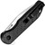 Kizer Assassin Button Lock Flipper, Carbon Fiber / Stonewash 154CM