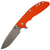 Rick Hinderer Knives XM-24 4.0" Spearpoint Orange G10 Battle Bronze Titanium / Working Finish S45VN