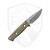 Benchmade Mini Bushcrafter Drop Point Fixed Blade OD Green, Stonewash S30V - 165-1