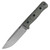 Reiff Knives F5 Field Survival Knife Black Canvas Micarta / Saber Grind Acidwash 3V, Kydex Sheath