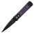 Pro-Tech Godson Black Aluminum with Purple G10 Inlays / Black DLC 154CM - 715-Purple