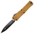 Microtech Combat Troodon Gen III Double Edge Tan Aluminum, Black M390MK - 1142-1TA