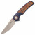 Johan vd Walt Custom JB1 Bowie Blue Richlite with Pressed Hemp, Hand Satin M390 - 90/24