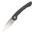Ocaso Knives Seaton Large Black Stainless Steel Handle, Satin AUS-10A - 42SLB