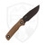 Zero Tolerance 0004 Fixed Blade Natural Canvas, Dark Bronze CruWear