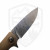 3LegDog Custom H4 Midi Drop Point Milled Titanium, Zladinox Twist Stainless Damascus - #24-33