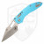 Microtech Stitch Ram-Lok Turquoise Fluted Aluminum, Stonewash M390MK - 169RL-10FLTQ