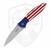 Kershaw Leek USA Flag Aluminum, Bead Blasted 14C28N - 1660USA