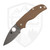 Spyderco Native 5 Brown G10 SPRINT, Satin 15V - C41GPBN15V5