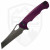 Dead Reckon Knives Ridgeback Wharncleaver Purple Milled Aluminum, Dark Stonewash S45VN