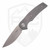 Johan vd Walt Custom JB1 Drop Point Blasted Titanium, Satin M390 - #005/25