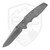 Hinderer Knives Auto Eklipse Spearpoint Working Finish Titanium, Stonewash S45VN