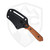 Lynch Northwest Sparrow Seven Fixed Blade Custom Battle Tequila Sunrise Titanium, Cobalt Black CPM-154