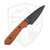 Lynch Northwest Sparrow Seven Fixed Blade Custom Battle Tequila Sunrise Titanium, Cobalt Black CPM-154